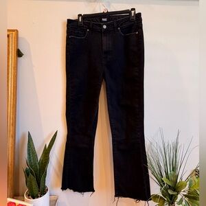 PAIGE Black Collette cropFlare Jeans size 31 NWOT